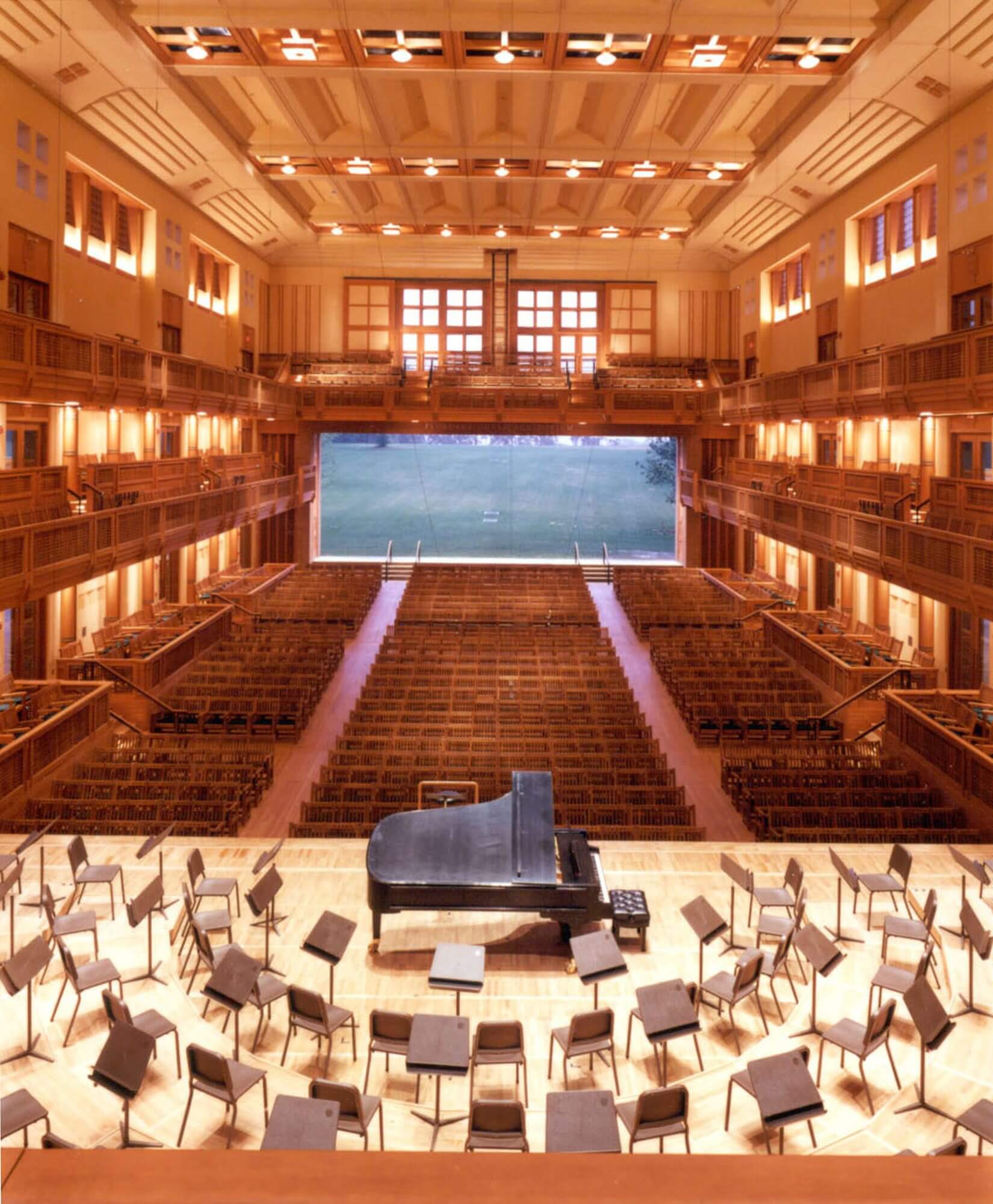 performance hall at Tanglewood