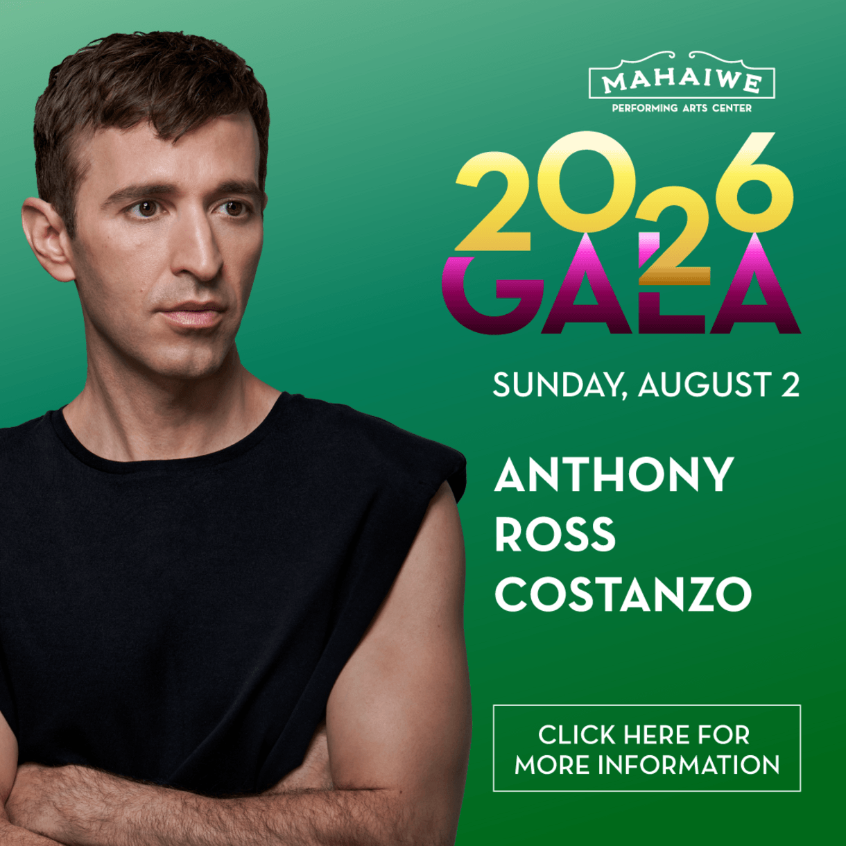 Mahaiwe 2026 Gala on August 2