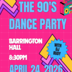 90s dance party at Barrington Hall