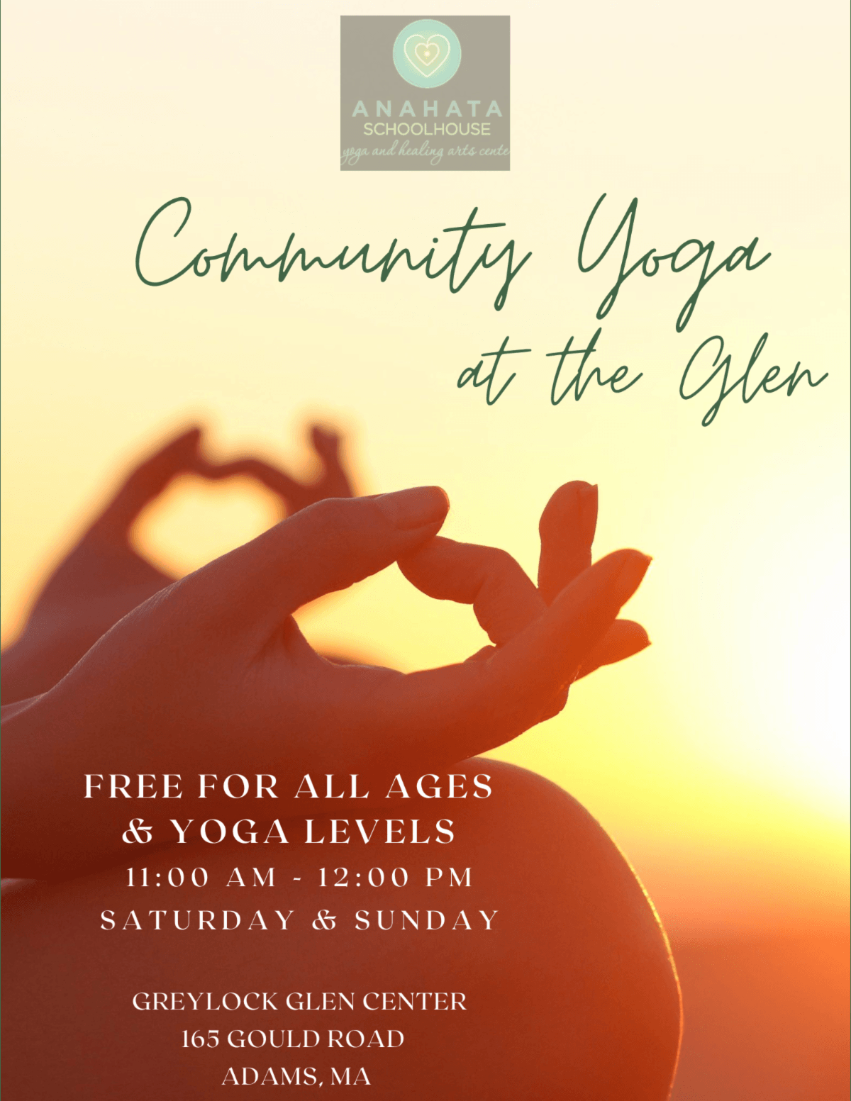 Yoga on Saturdays at Greylock Glen