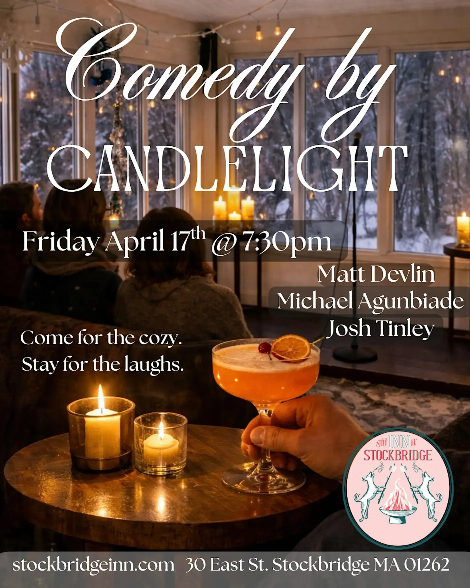 Comedy by candlelight at The Stockbridge Inn