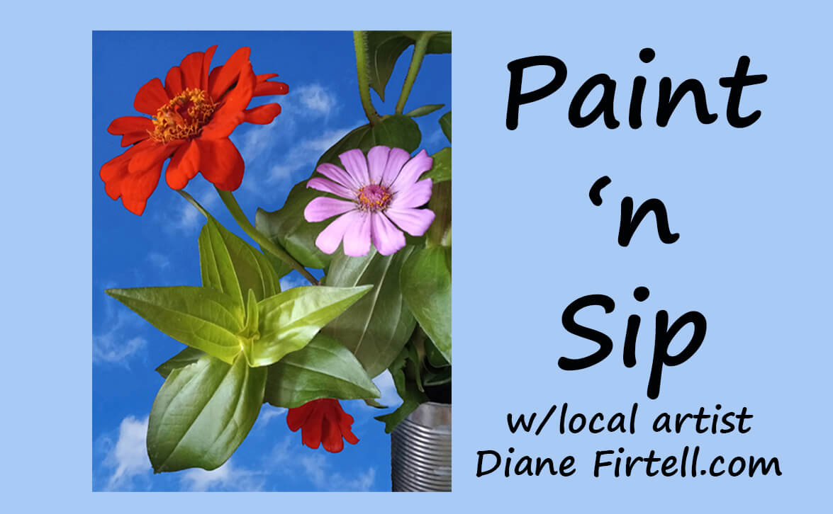 Paint n Sip class for ArtWeek