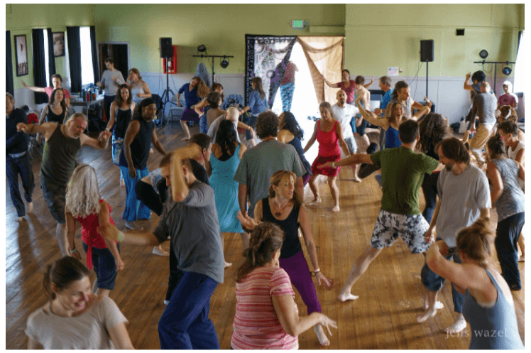 Moving Freestyle class at Becket Art Center for ArtWeek