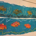 Nuno Felted pieces displayed for ArtWeek