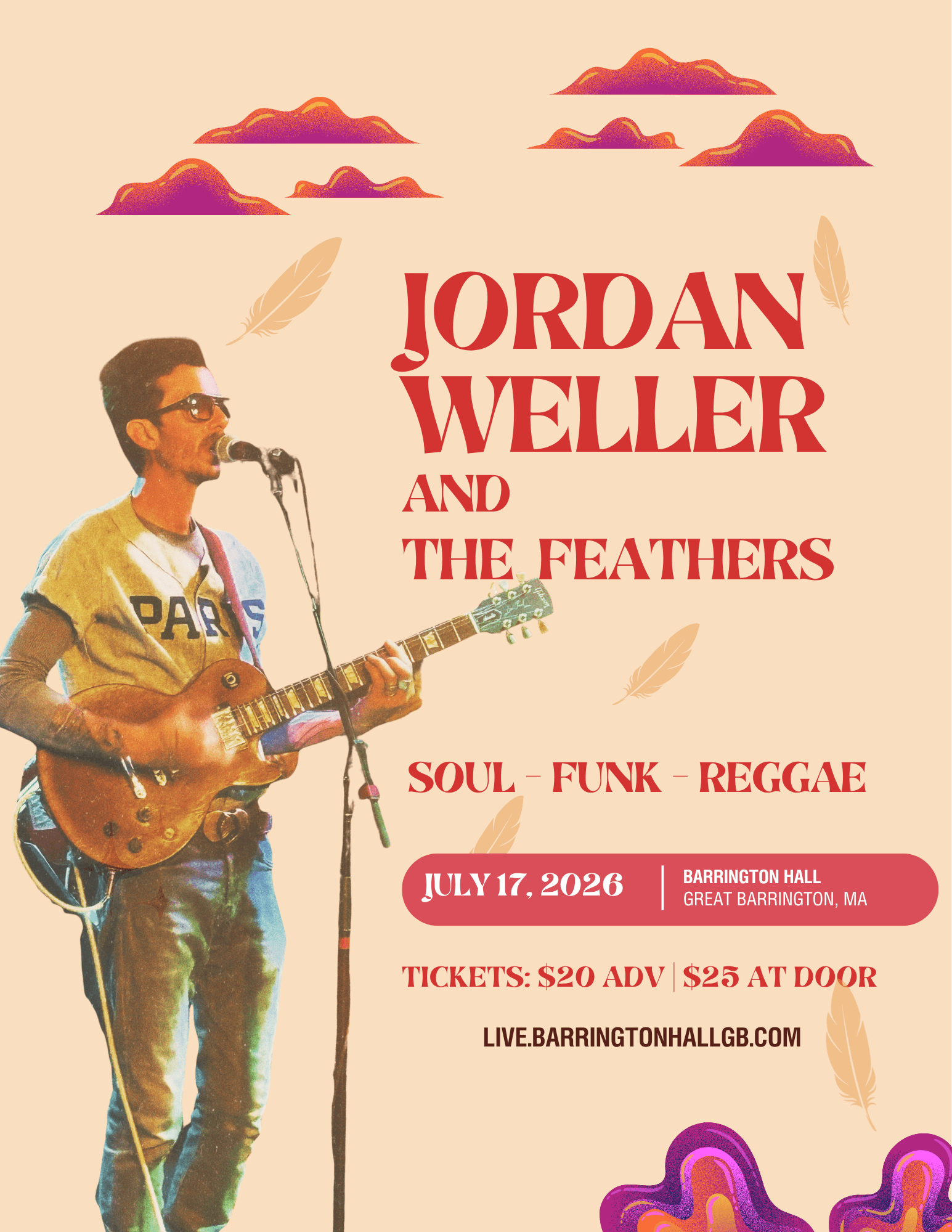 Jordan Weller and The Feathers at Barrington Hall