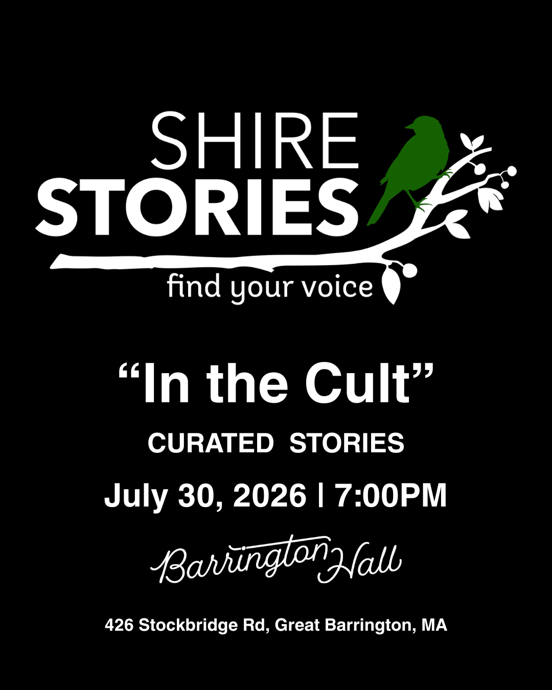Shire Stories at Barrington Hall
