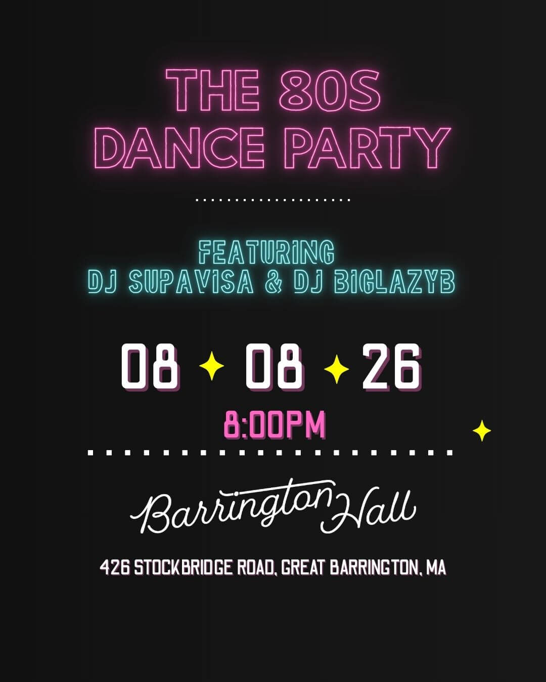 DanceParty at Barrington Hall