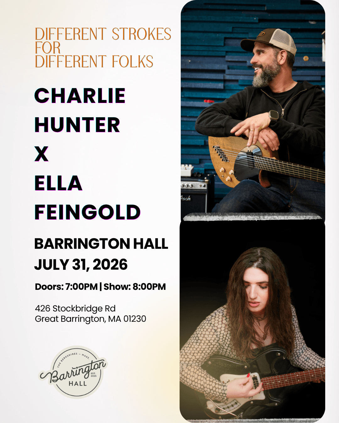 Charlie Hunter at Barrington Hall
